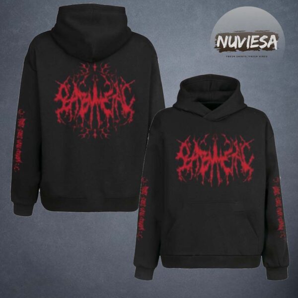 Babymetal Merch Intuit Dome Los Angeles World Tour 2025 2026 On November 1 2025 Bloody Haloween Two Sided Unisex HoodieShirt