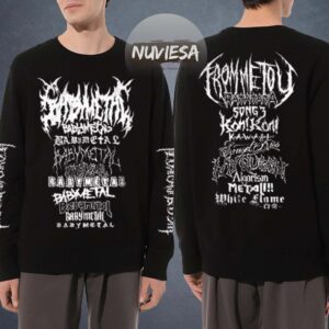 Babymetal Merch Intuit Dome Los Angeles World Tour 2025 2026 On November 1 2025 Metal Forth Metal Logo Longsleeve Tee Babymetal Merch Intuit Dome Los Angeles World Tour 2025 2026 On November 1 2025 Metal Forth Metal Logo Longsleeve Tee