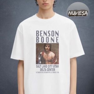 Benson Boone Merch At Delta Center In Salt Lake City Utah On October 8 9 11 2025 Unisex T-Shirt