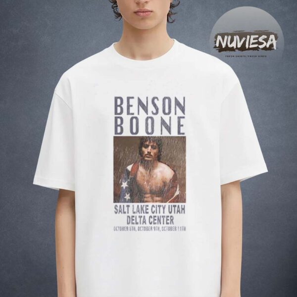 Benson Boone Merch At Delta Center In Salt Lake City Utah On October 8 9 11 2025 Unisex T-Shirt