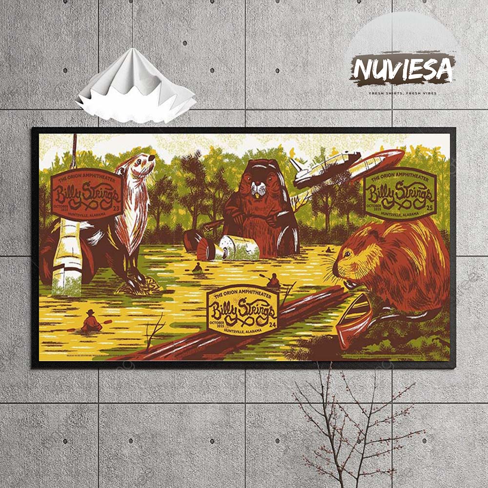 Billy Strings Full Show Combined Poster At The Orion Amphitheater In Huntsville AL On October 25 2025 Home Decor Poster Canvas Billy Strings Full Show Combined Poster At The Orion Amphitheater In Huntsville AL On October 25 2025 Home Decor Poster Canvas