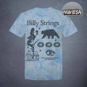 Billy Strings Merch Fall Tour 2025 Cabin Tie Dye Tee
