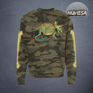 Billy Strings Merch Fall Tour 2025 Glow In The Dark Fossil Camo SweatShirt