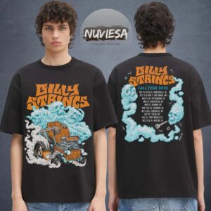 Billy Strings Merch Fall Tour 2025 Hot Rod With Dates Two Sided Unisex T-Shirt