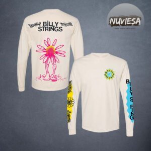 Billy Strings Merch Fall Tour 2025 Seeing Flower Long Sleeve Tee