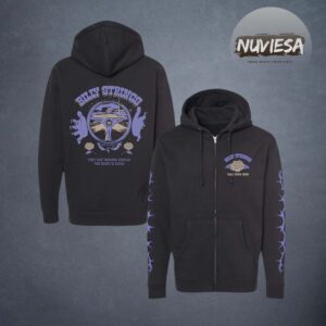 Billy Strings Merch Fall Tour 2025 Steering Wheel Zip Up Hoodie Billy Strings Merch Fall Tour 2025 Steering Wheel Zip Up Hoodie