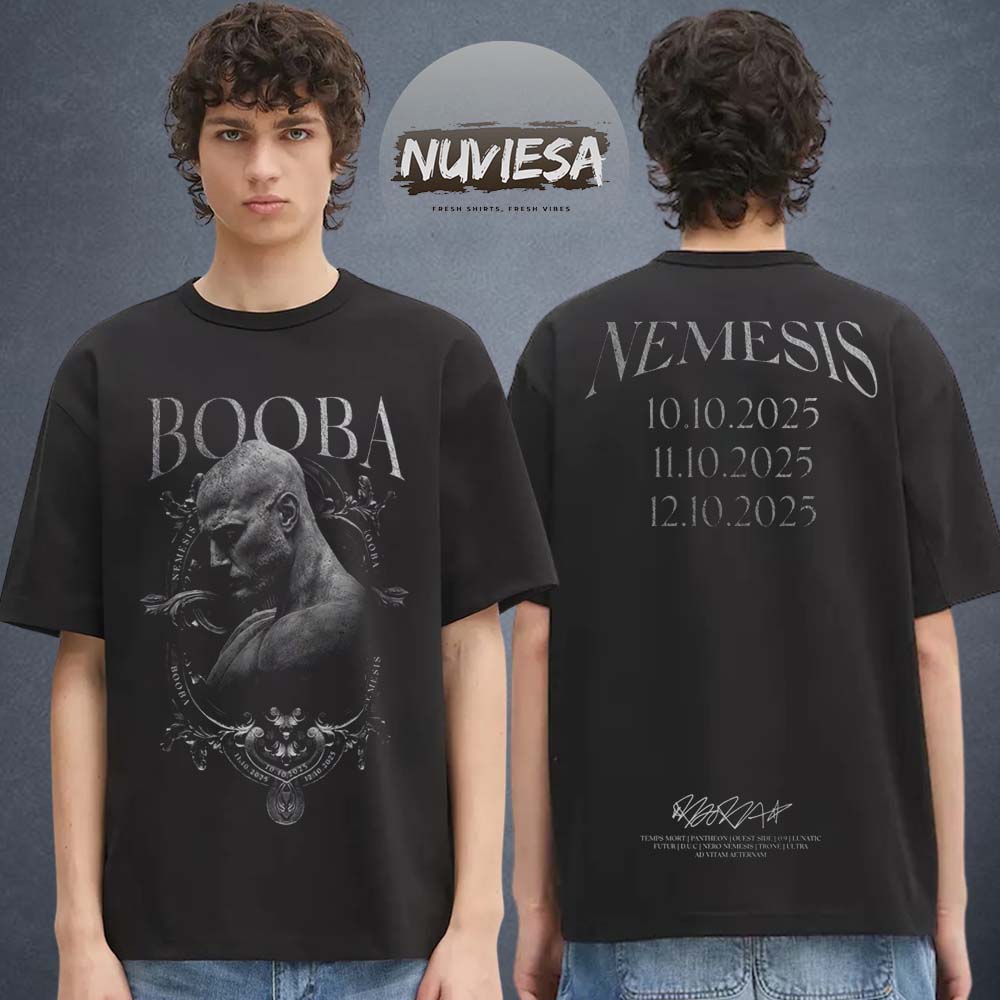 Booba Merch Nemesis Tour At Paris La Defense Arena Nemesis T-Shirt Booba Merch Nemesis Tour At Paris La Defense Arena Nemesis T-Shirt