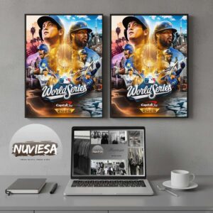 Dodgers Head Up Blue Jays World Series 2025 MLB Home Decor Poster Canvas