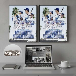 Dodgers World Series Merch Los Angeles Dodgers Advance To World Series MLB 2025 Home Decor Poster Canvas