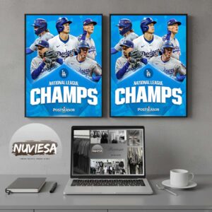 Dodgers World Series Merch National League Champs MLB Post Season 2025 Going Back To The World Series Home Decor Poster Canvas