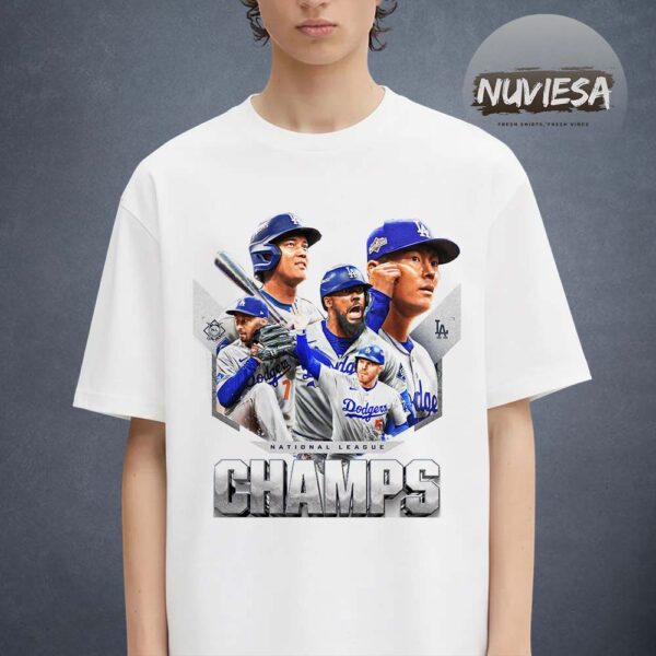 Dodgers World Series Merch National League Champs MLB Post Season 2025 Unisex T-Shirt