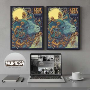 Eric Church Free The Machine Tour At Slc Ut Delta Center In WSG Charles Wesley Godwin Home Decor Poster Canvas