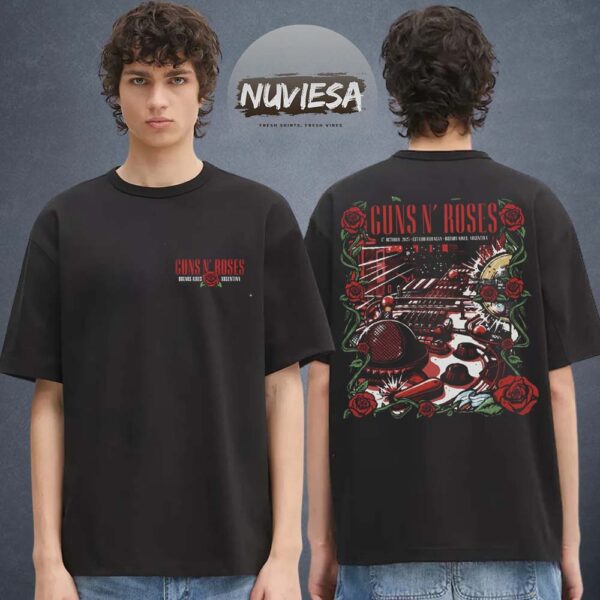 Guns N Roses Night 1 At Estadio Huracan In Buenos Aires Argentina On October 17 2025 Two Sided Unisex T-Shirt