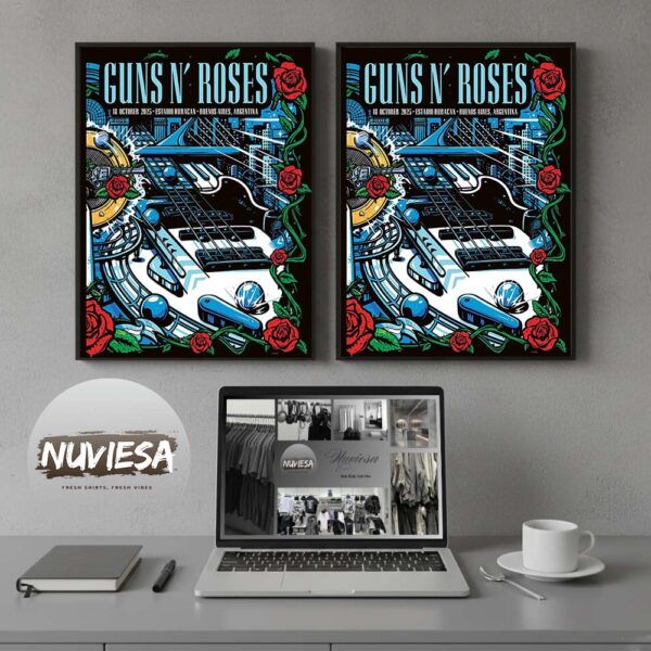 Guns N Roses Night 2 At Estadio Huracan In Buenos Aires Argentina On October 18 2025 Home Decor Poster Canvas