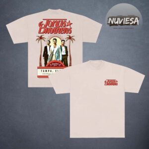 Jonas Brothers Greetings From Your Hometown Tampa TL On October 22 2025 Two Sided Unisex T-Shirt