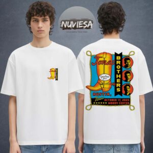 Jonas Brothers Merch Greetings From Your Hometown At Moody Center In Austin TX On October 17 2025 Two Sided Unisex T-Shirt