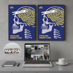 Le Sserafim Merch Stress Free Spaghetti Zone Home Decor Poster Canvas