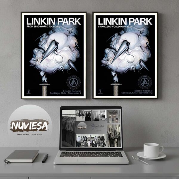 Linkin Park From Zero World Tour 2025 At Estadio Nacional In Santiago Chile On November 2 2025 Home Decor Poster Canvas