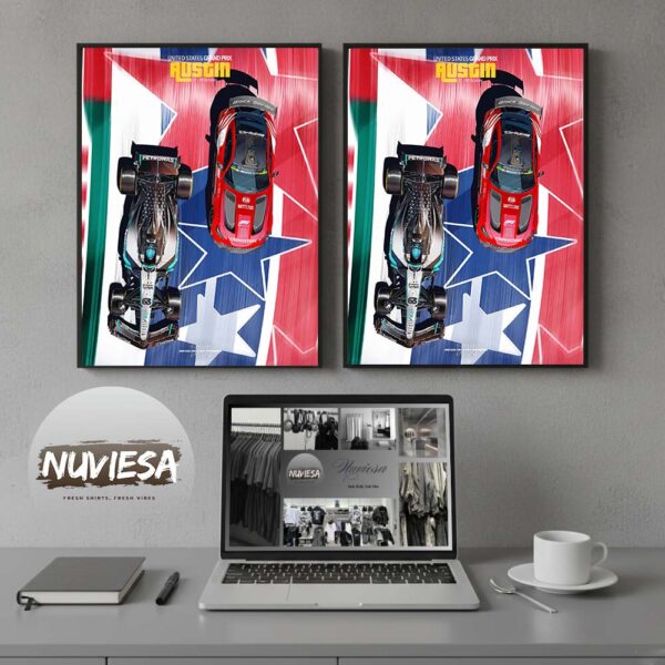 Mercedes AMG F1 US Grand Prix 2025 Circuit Of The Americas Austin Texas Round 19 24 On October 19 2025 Home Decor Poster Canvas