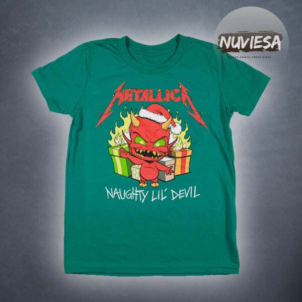 Metallica Merch Toddler Naughty Lil’ Devil Holiday Unisex T-Shirt