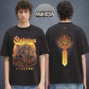 Sabaton Merch Legends Reborn Two Sided Unisex T-Shirt