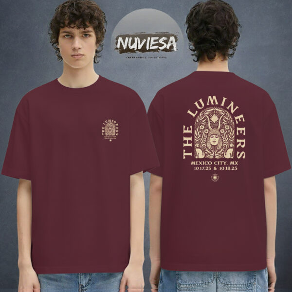 The Lumineers Merch Mexico City MX On October 17 18 2025 Two Sided Unisex T-Shirt