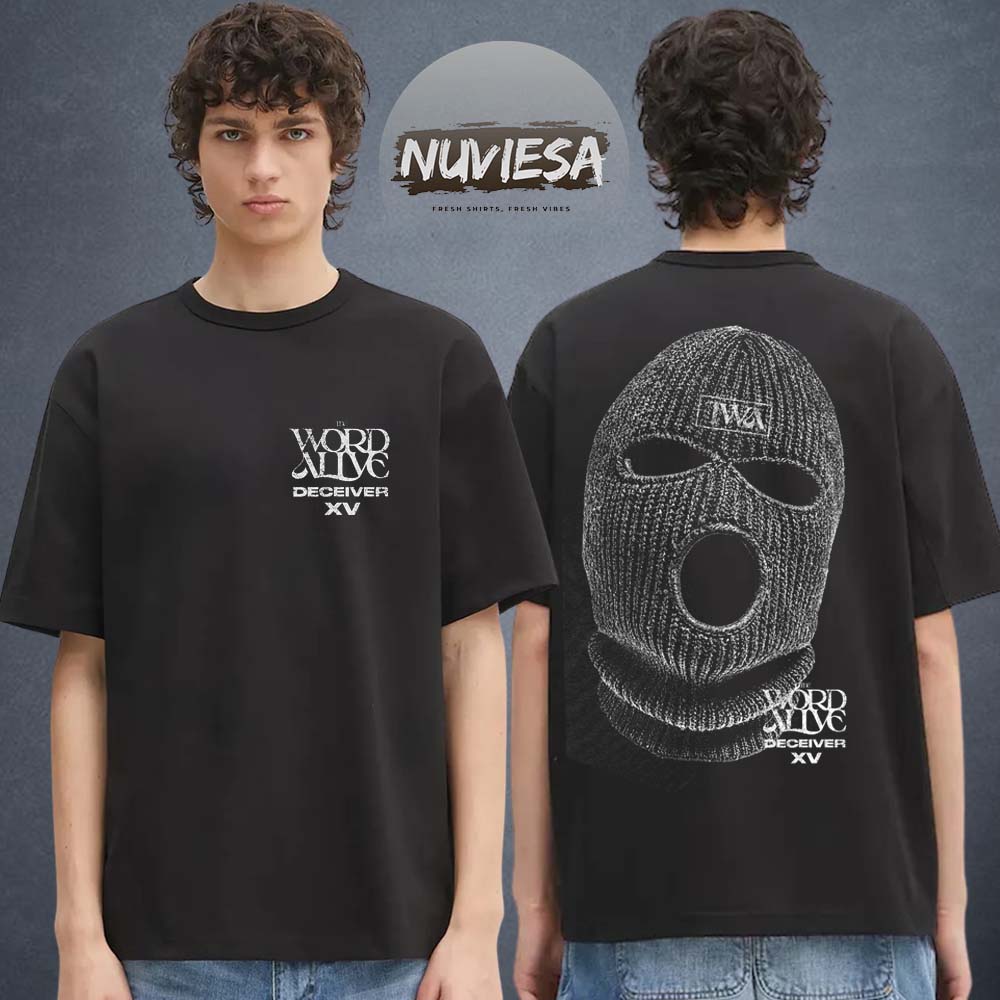 The World Alive Merch Deceiver Mask Black T-Shirt The World Alive Merch Deceiver Mask Black T-Shirt