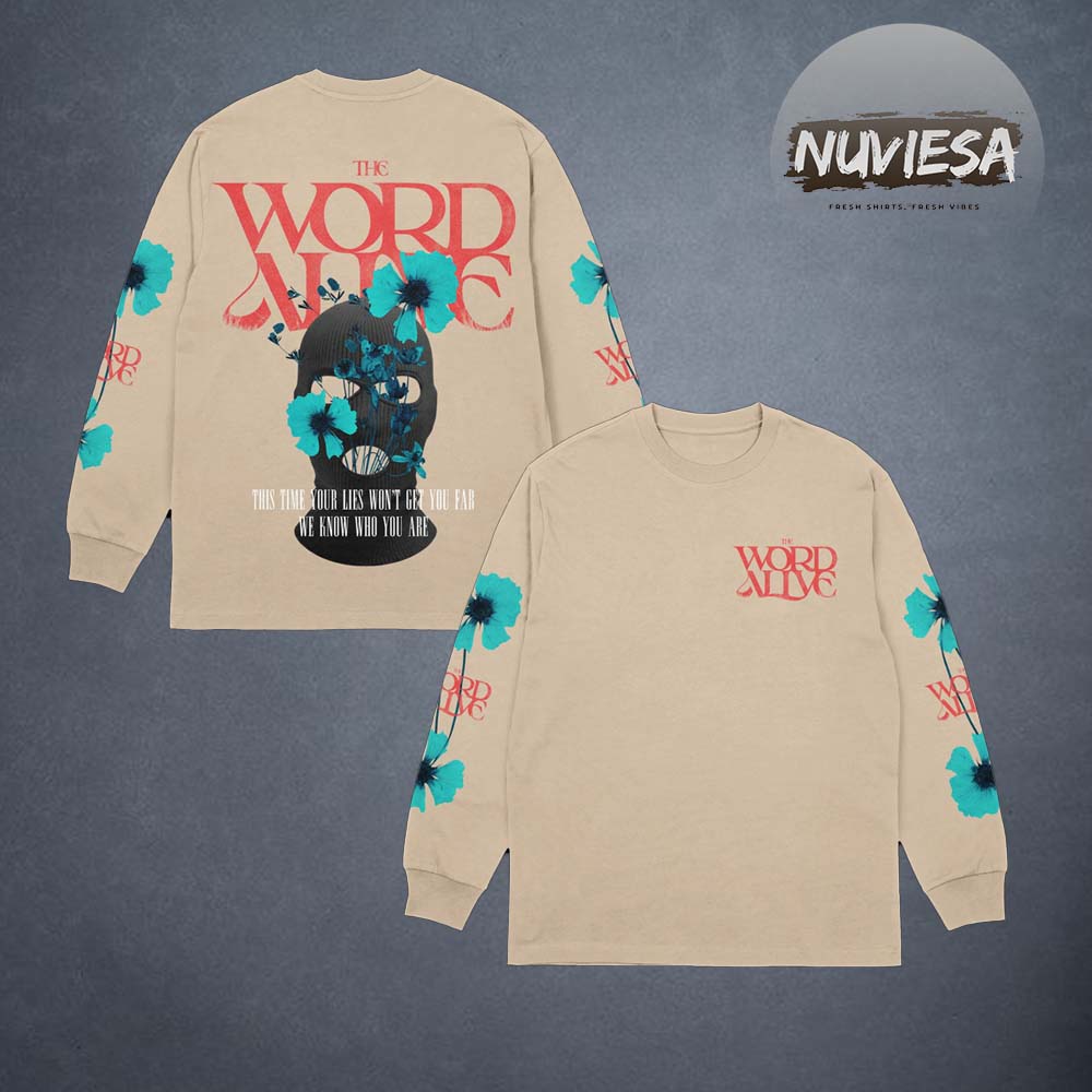 The World Alive Merch WKWYA Beige Longsleeve Shirt The World Alive Merch WKWYA Beige Longsleeve Shirt