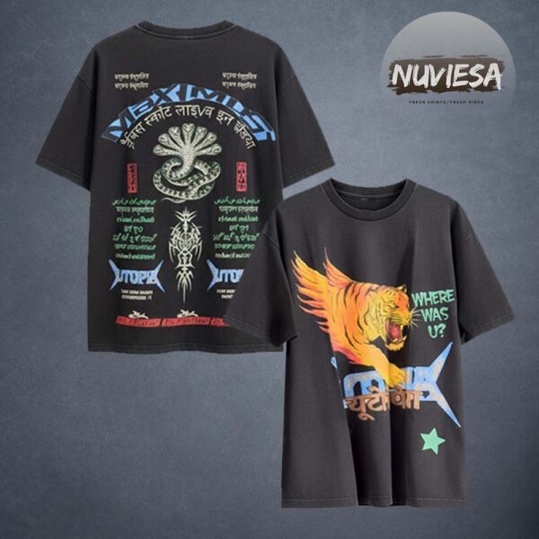 Travis Scott Merch Circus Maximus New Delhi India 2025 Tour On October 18 2025 Event T-Shirt