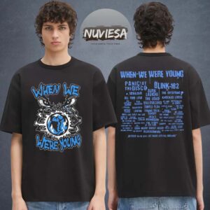 When We Were Young 2025 Merch Overseer Line Up Two Sided Unisex T-Shirt