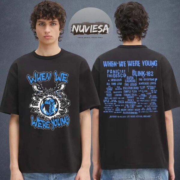 When We Were Young 2025 Merch Overseer Line Up Two Sided Unisex T-Shirt